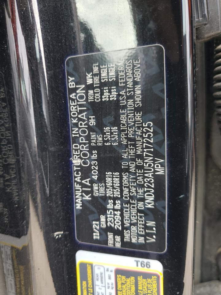2022 Kia Soul Lx VIN: KNDJ23AU5N7172525 Lot: 63105565