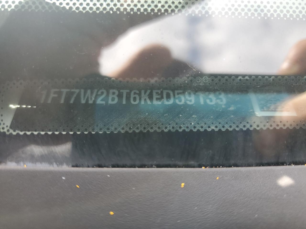 2019 Ford F250 Super Duty VIN: 1FT7W2BT6KED59133 Lot: 60442565