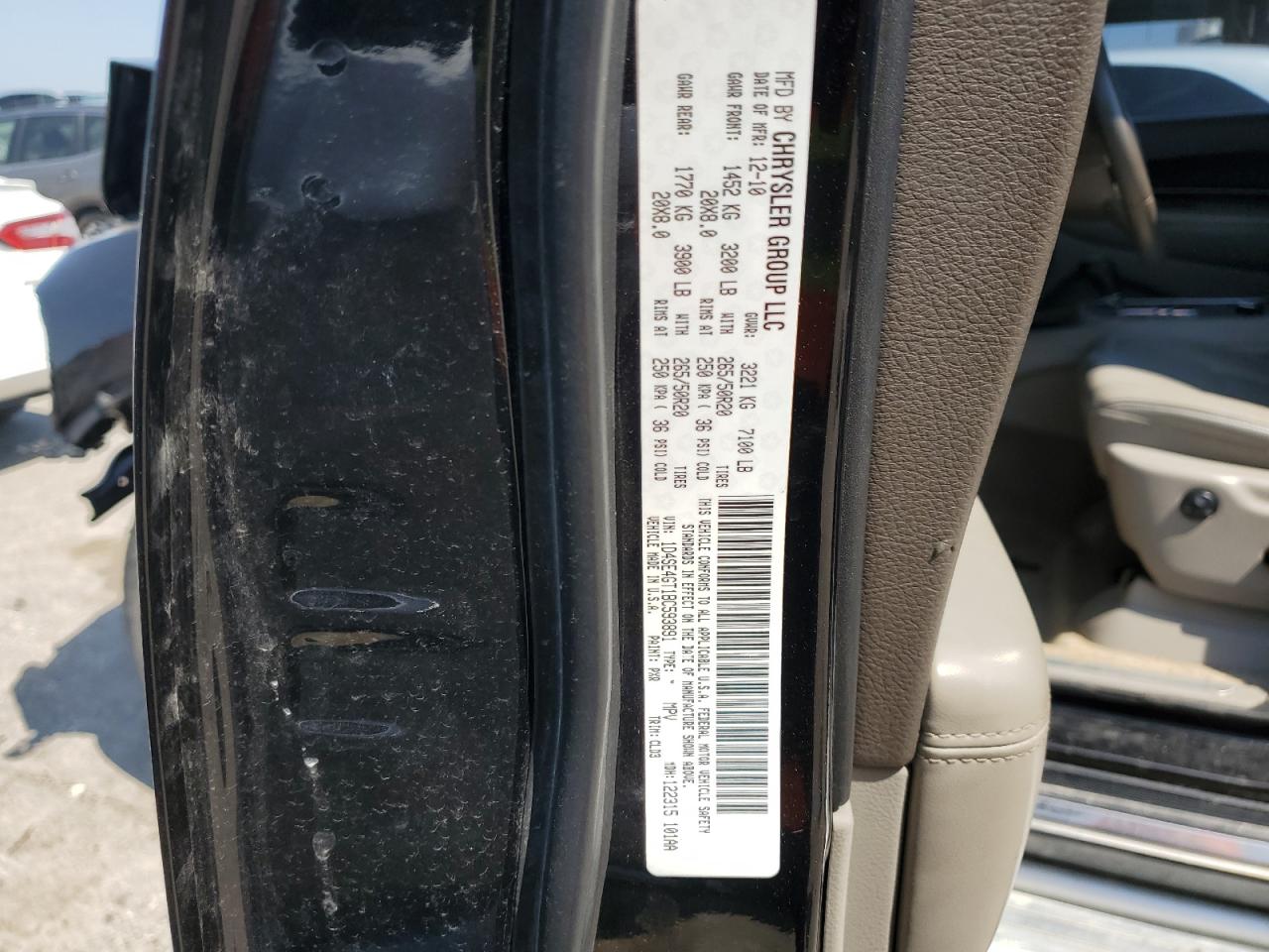 2011 Dodge Durango Crew VIN: 1D4SE4GT1BC593891 Lot: 65238835