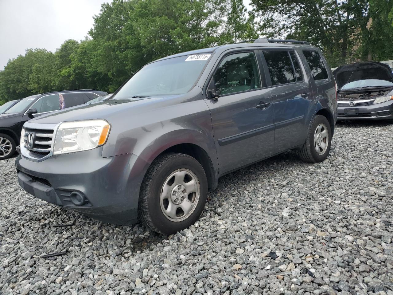 2012 Honda Pilot Lx na sprzedaż w North Billerica, MA - Normal Wear