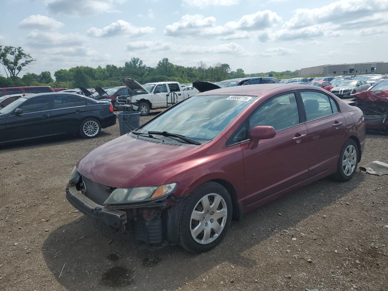 2010 Honda Civic Lx zu verkaufen in Des Moines, IA - Front End