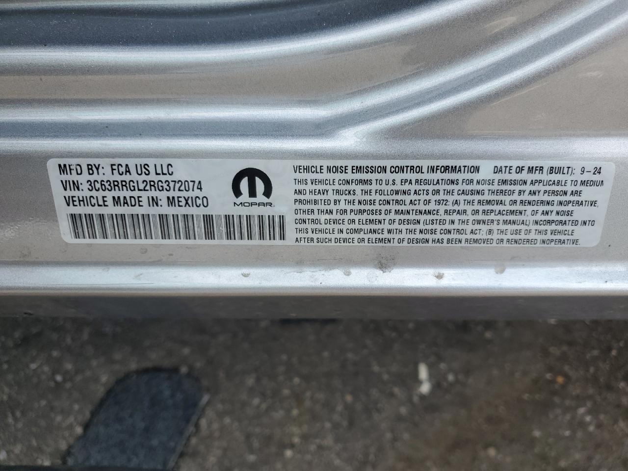 2024 Ram 3500 Tradesman VIN: 3C63RRGL2RG372074 Lot: 60163765