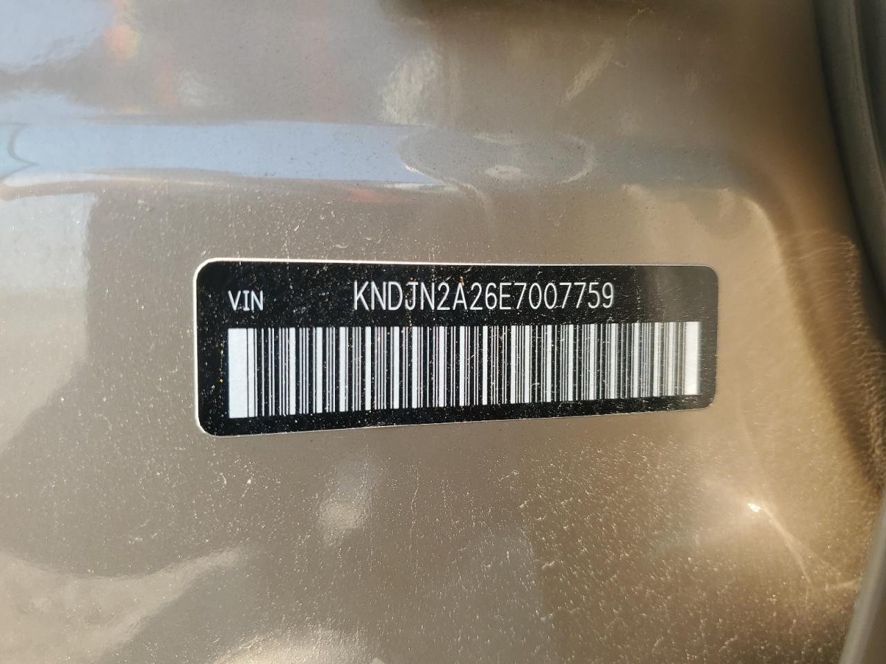 2014 Kia Soul VIN: KNDJN2A26E7007759 Lot: 60229425