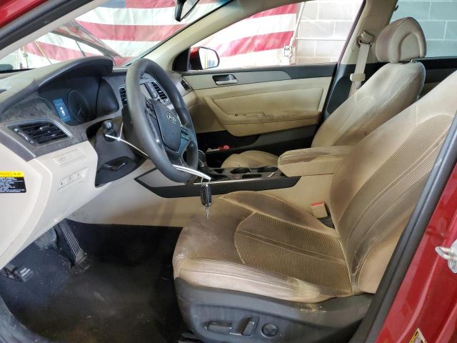  HYUNDAI SONATA 2015 Бордовый