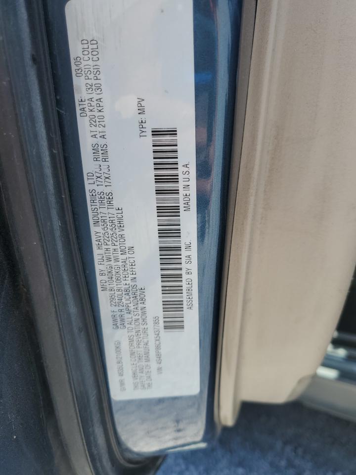 2005 Subaru Outback Outback H6 R Ll Bean VIN: 4S4BP86CX54377855 Lot: 62357945