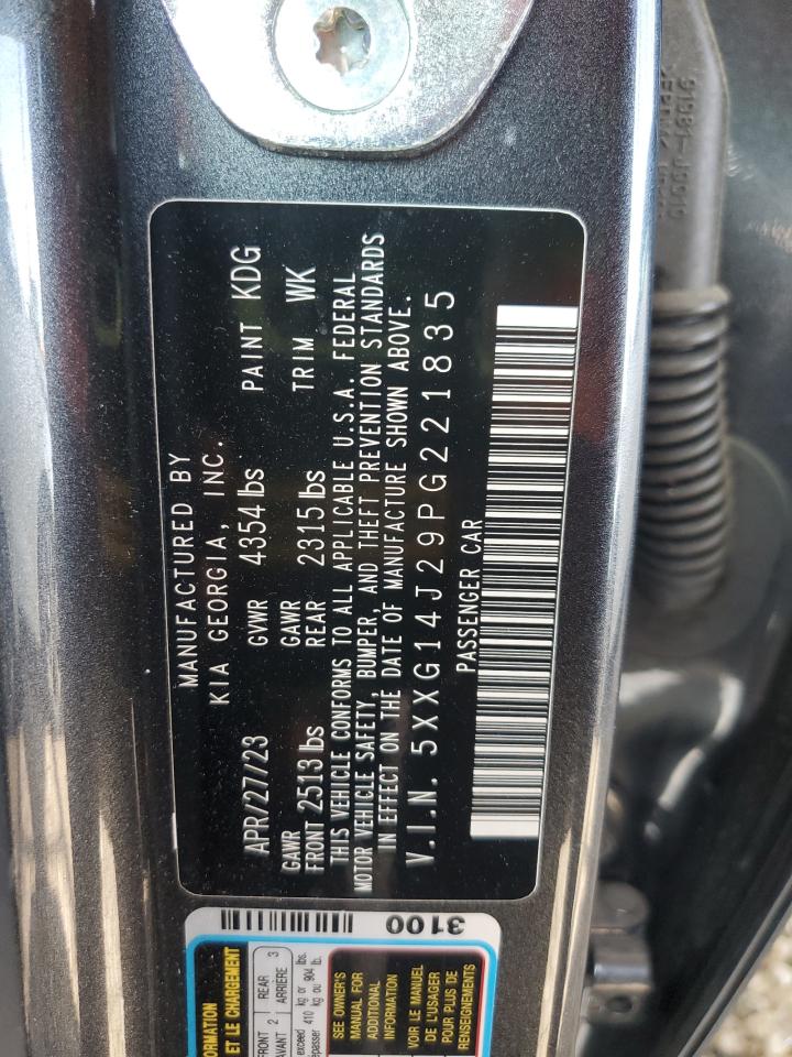 2023 Kia K5 Lxs VIN: 5XXG14J29PG221835 Lot: 62723715
