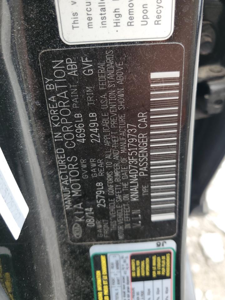 2015 Kia Cadenza Premium VIN: KNALN4D73F5179737 Lot: 59951595