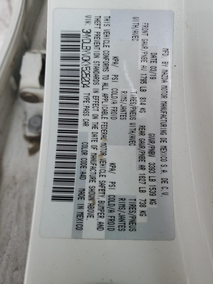 2019 Toyota Yaris L VIN: 3MYDLBYV0KY525204 Lot: 60550285
