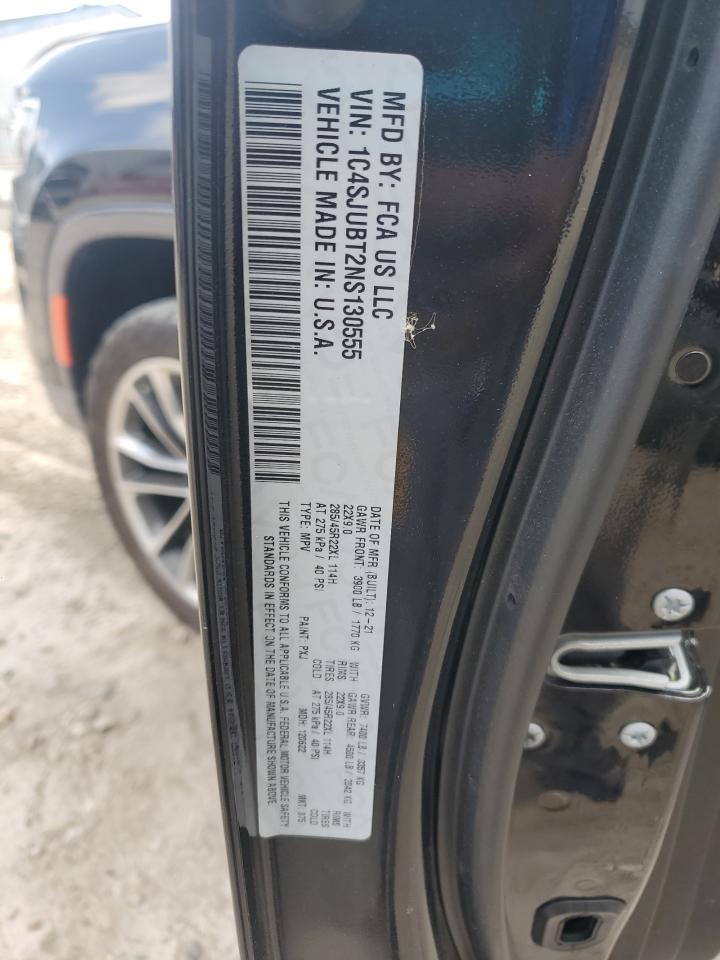 2022 Jeep Wagoneer Series Ii VIN: 1C4SJUBT2NS130555 Lot: 61536535