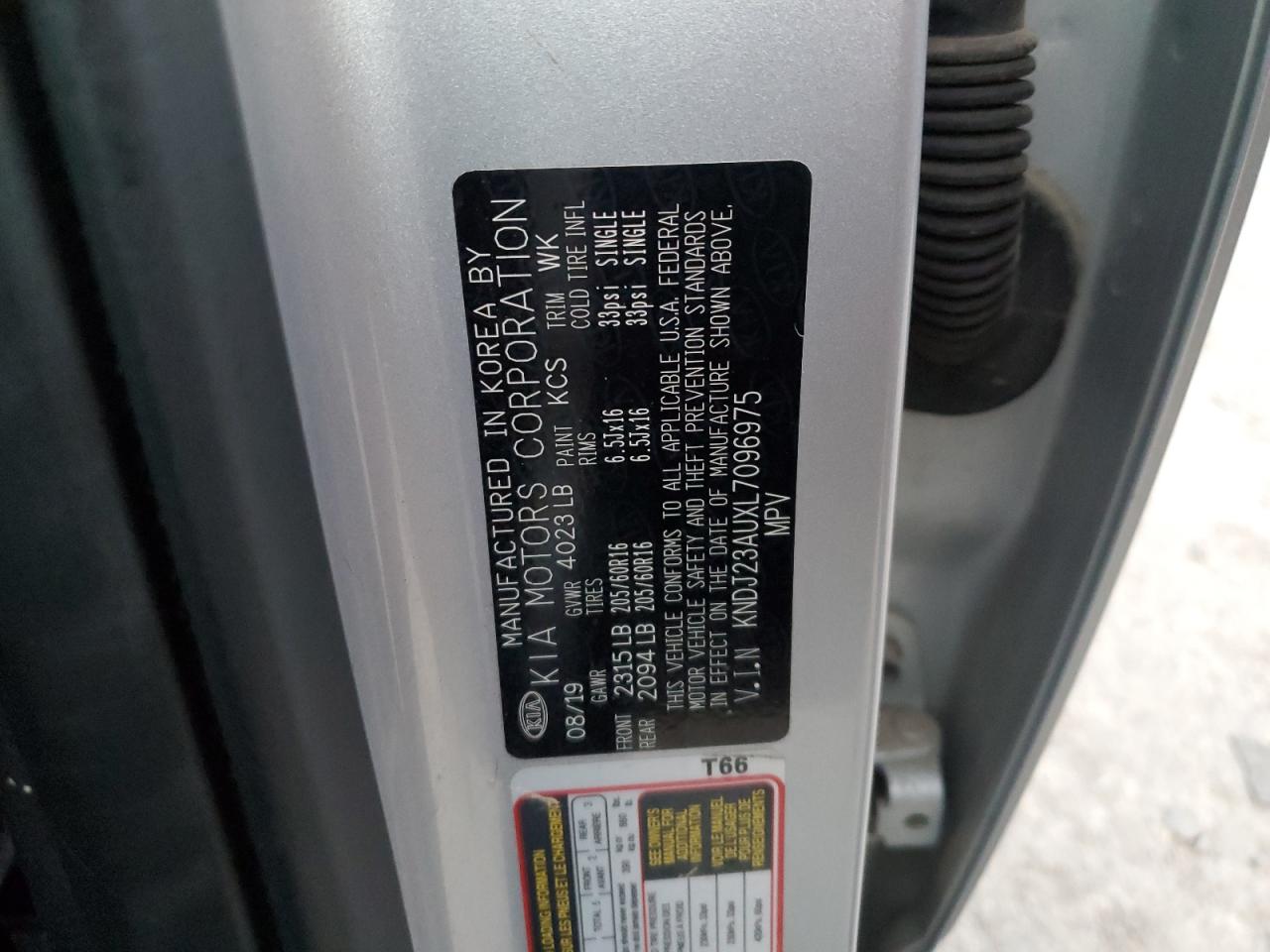 2020 Kia Soul Lx VIN: KNDJ23AUXL7096975 Lot: 61391445