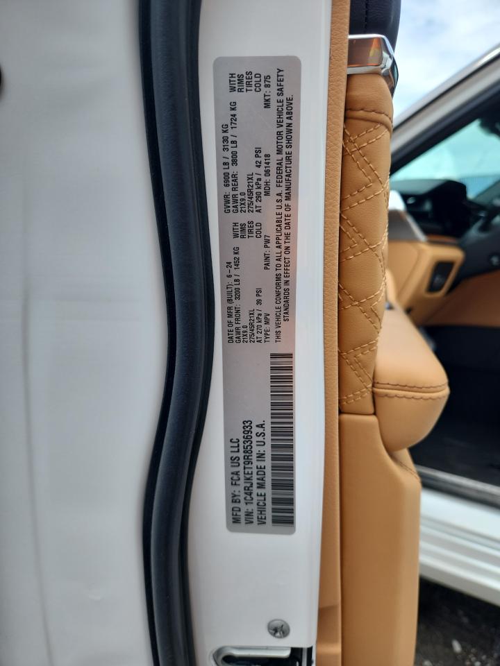 2024 Jeep Grand Cherokee L Summit VIN: 1C4RJKET9R8536933 Lot: 62397845