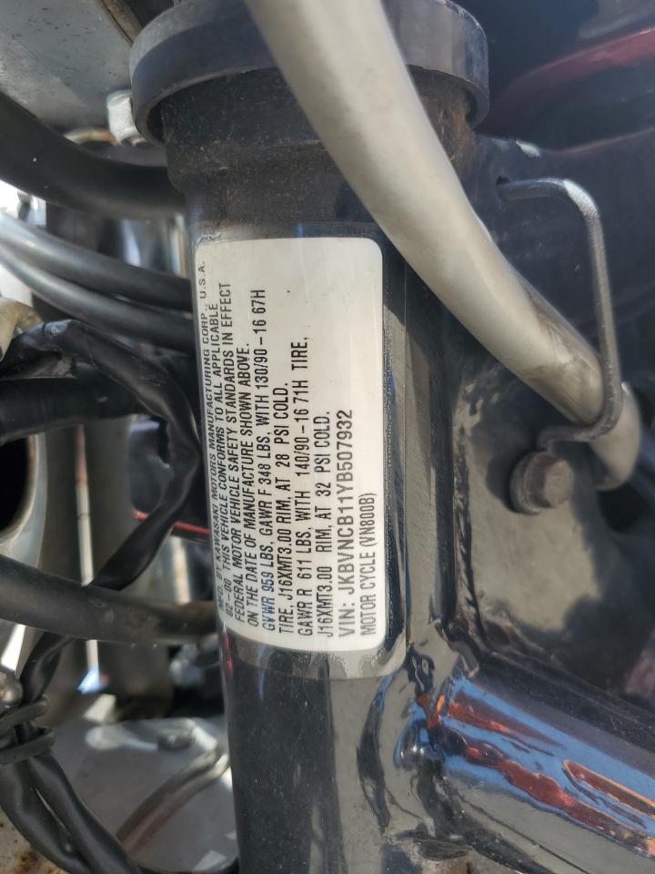 jkbvncb11yb507932 JKBVNCB11YB507932 2000 Kawasaki Vn800 B
