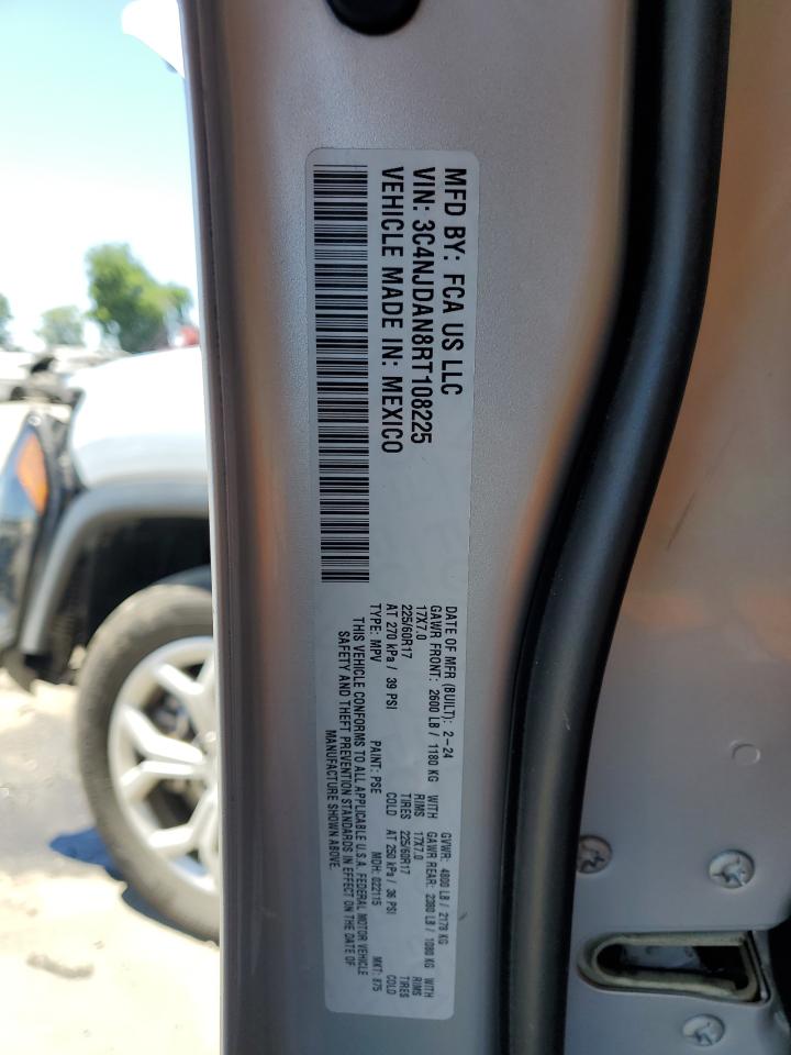 2024 Jeep Compass Sport VIN: 3C4NJDAN8RT108225 Lot: 63114215