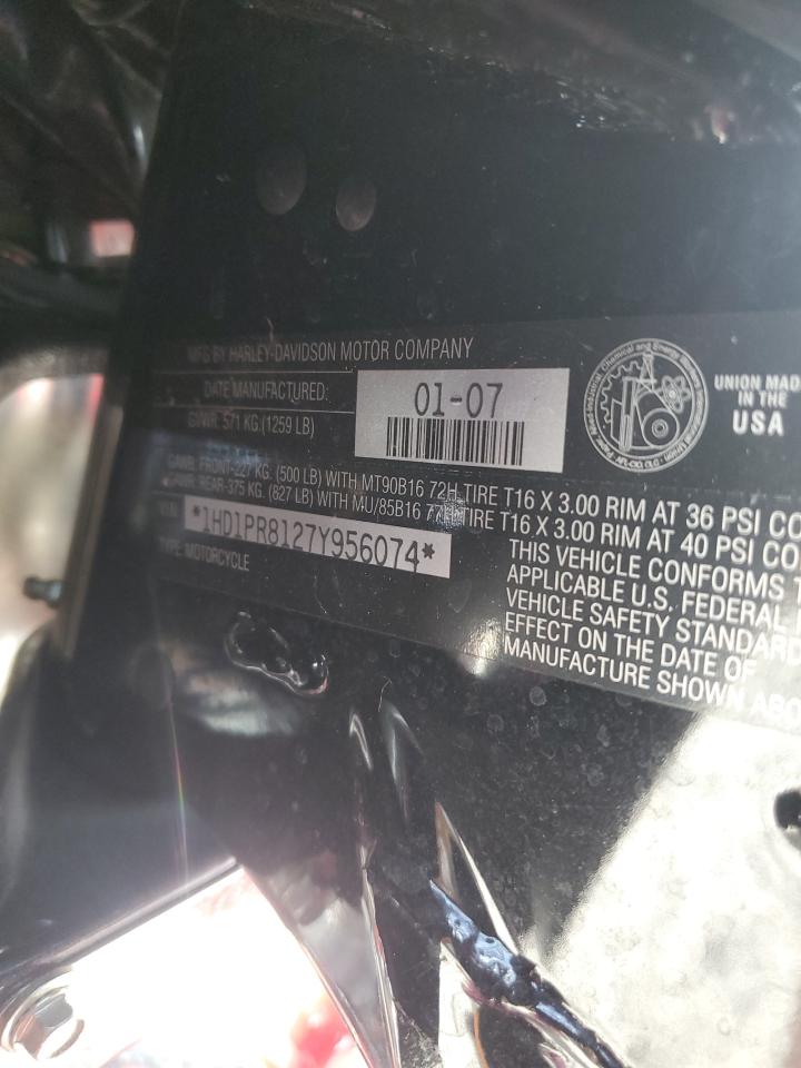 2007 Harley-Davidson Flhtcuse VIN: 1HD1PR8127Y956074 Lot: 63003995