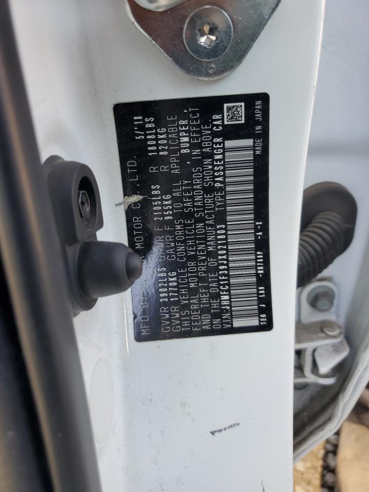 HONDA CIVIC 2018 VIN JHMFC1F39JX021803 photo 12