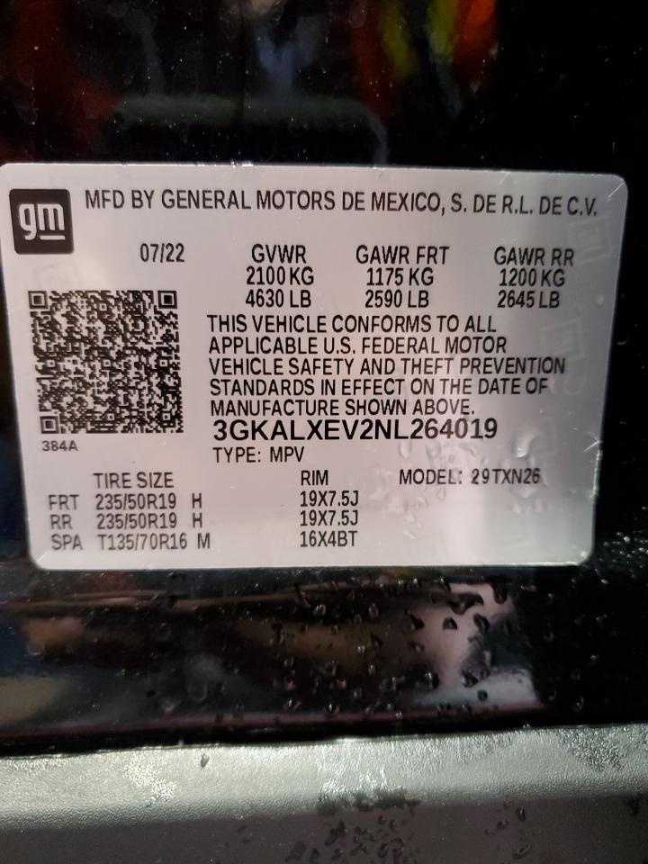 2022 GMC Terrain Denali VIN: 3GKALXEV2NL264019 Lot: 59113705