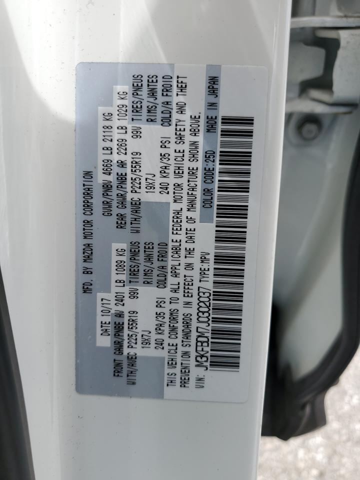 2018 Mazda Cx-5 Grand Touring VIN: JM3KFBDM7J0302037 Lot: 63021845