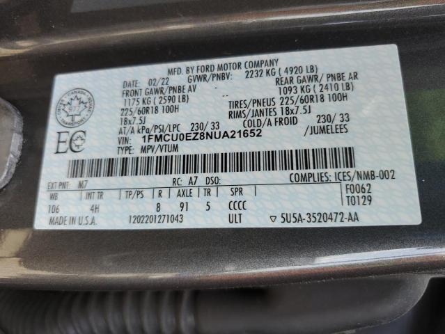 2022 FORD ESCAPE SE  