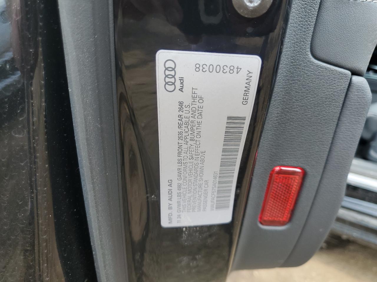 2025 Audi A5 Premium Plus 45 VIN: WAUFACF57SA014631 Lot: 56713435
