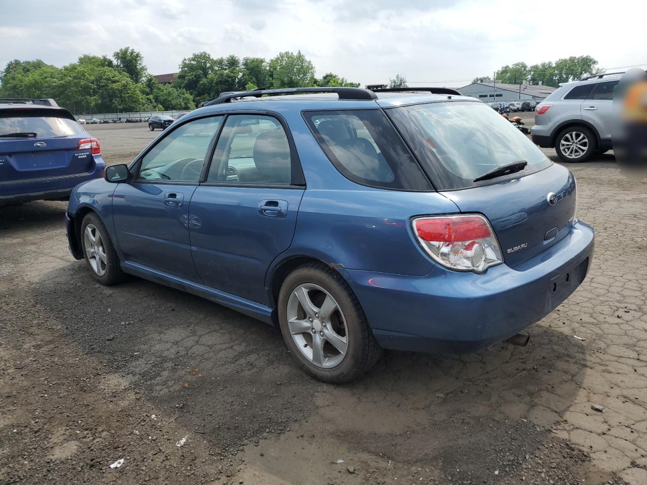 2007 Subaru Impreza 2.5I blue hatchback gas JF1GG616X7G813983 photo #3