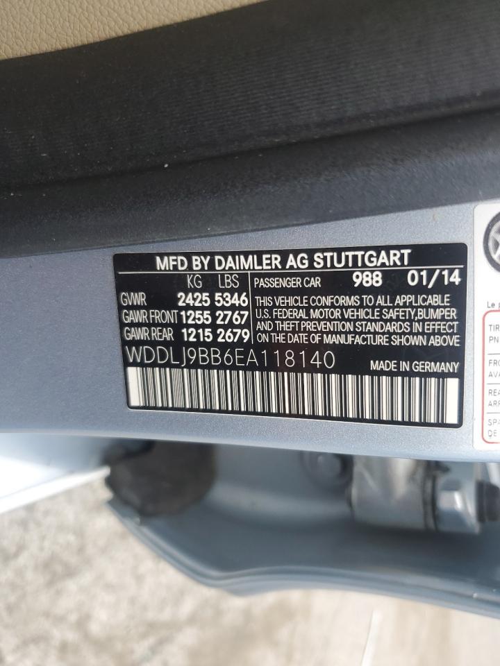 2014 Mercedes-Benz Cls 550 4Matic VIN: WDDLJ9BB6EA118140 Lot: 62168485