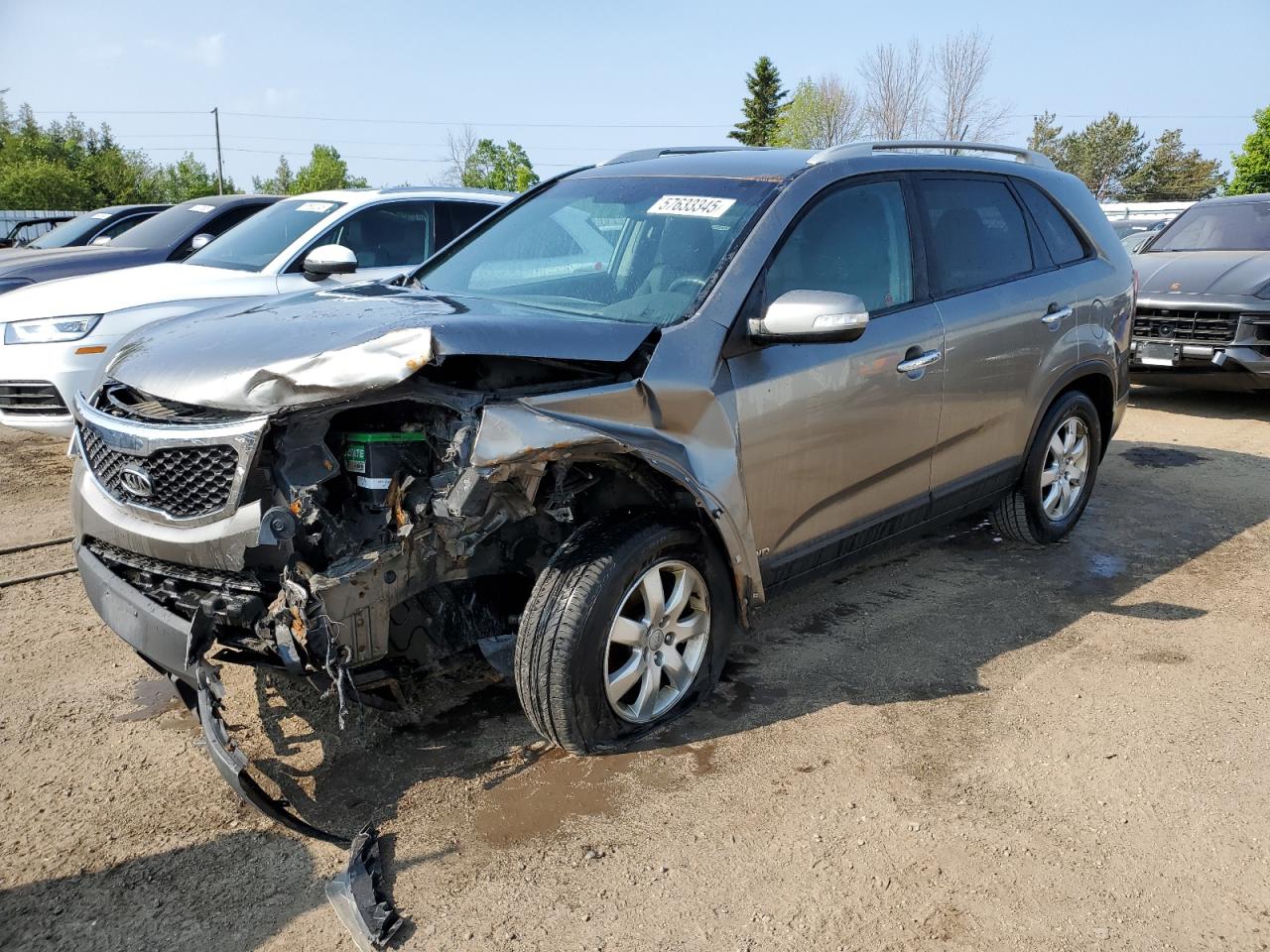 2012 Kia Sorento Base продається в Bowmanville, ON - Front End
