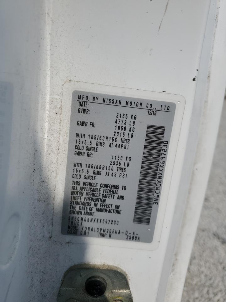 2019 Nissan Nv200 2.5S VIN: 3N6CM0KNXKK697230 Lot: 59788455