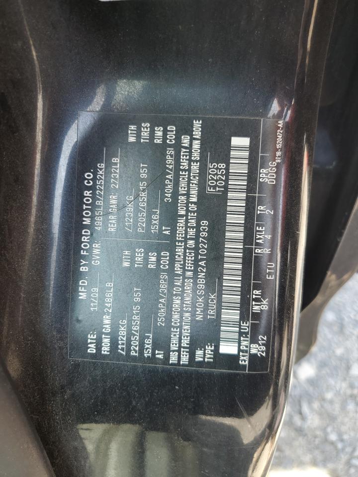 2010 Ford Transit Connect Xlt VIN: NM0KS9BN2AT027939 Lot: 62100305