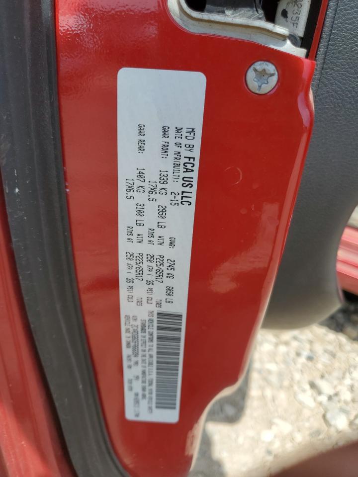 DODGE CARAVAN 2015 VIN 2C4RDGBG5FR666994 zdjęcie 13