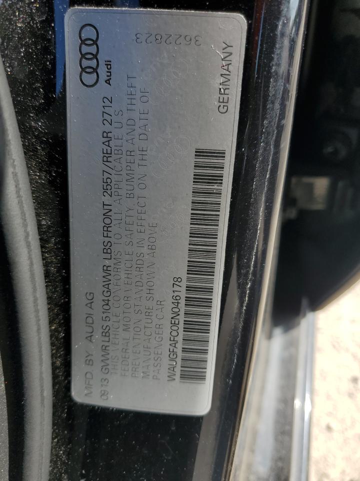2014 Audi A6 Premium Plus VIN: WAUGFAFC0EN046178 Lot: 61138235