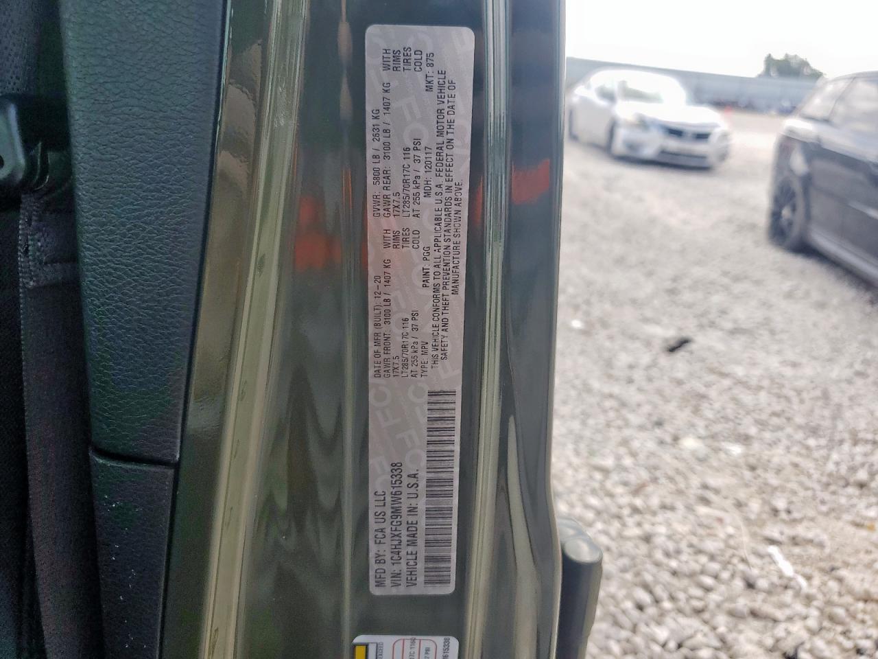 2021 Jeep Wrangler Unlimited Rubicon VIN: 1C4HJXFG9MW615338 Lot: 62686925