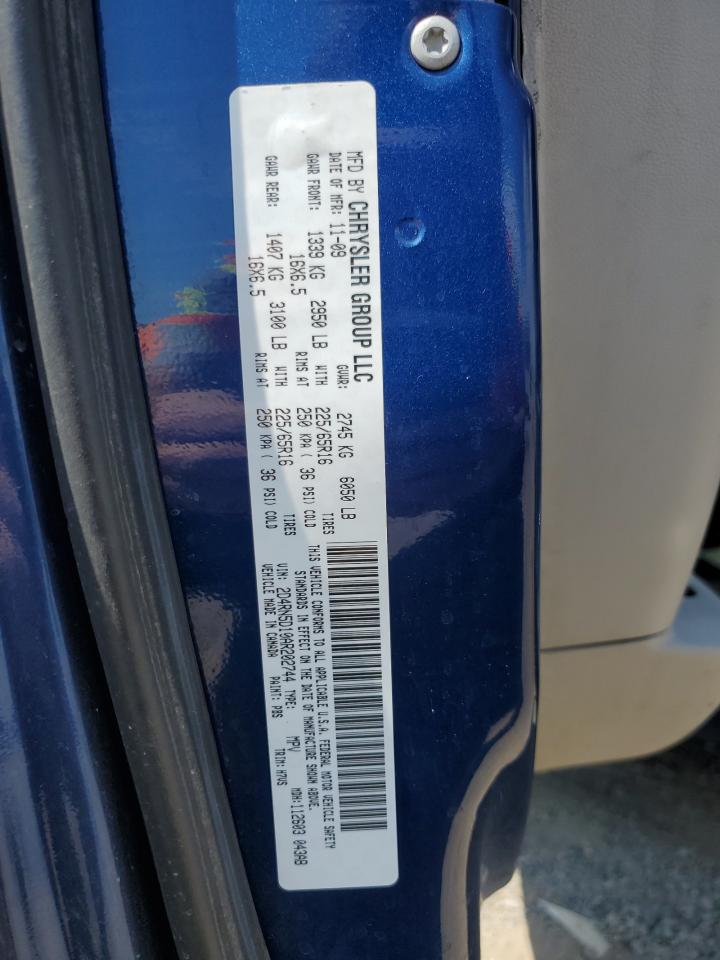 2010 Dodge Grand Caravan Sxt VIN: 2D4RN5D10AR202744 Lot: 61634065