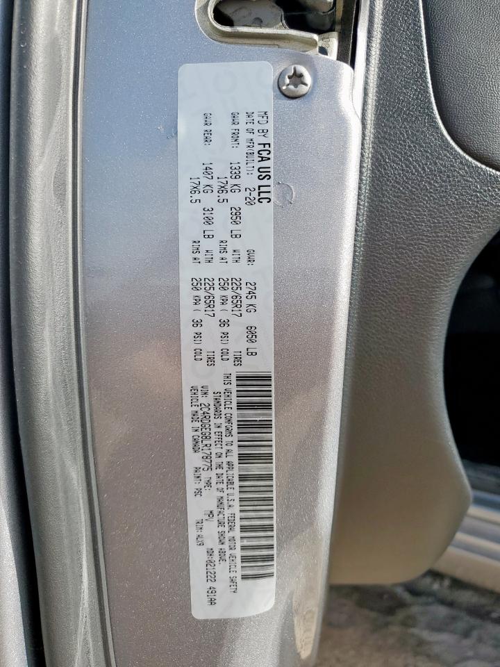 DODGE CARAVAN 2020 VIN 2C4RDGEG8LR178775 фото 13