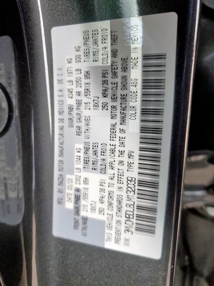 2020 Mazda Cx-30 Preferred VIN: 3MVDMBDL8LM132039 Lot: 62587605