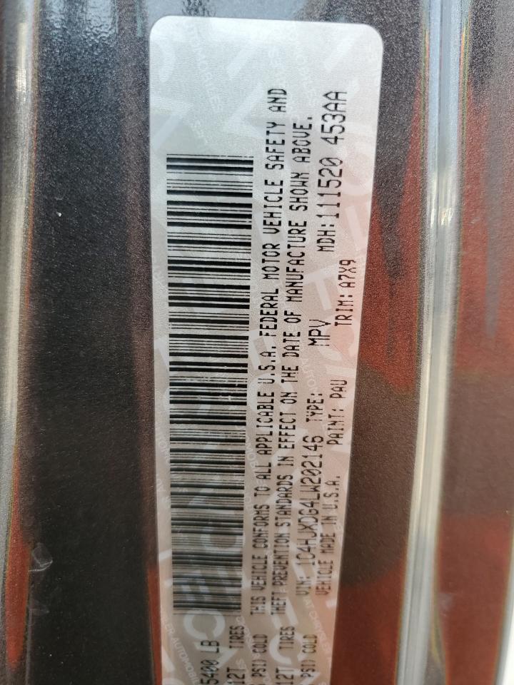 2020 Jeep Wrangler Unlimited Sport VIN: 1C4HJXDG4LW202146 Lot: 61477295