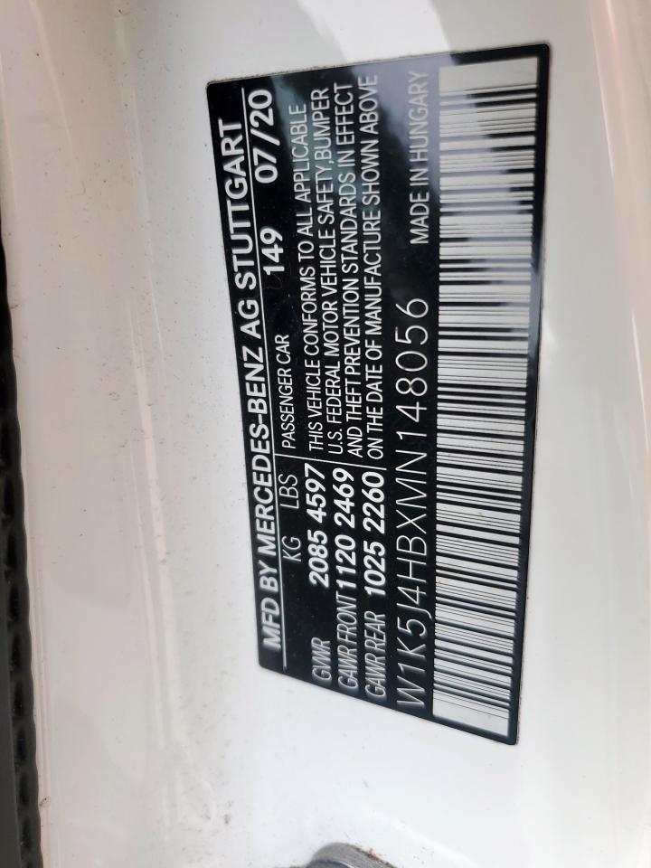 2021 Mercedes-Benz Cla 250 4Matic VIN: W1K5J4HBXMN148056 Lot: 62568315
