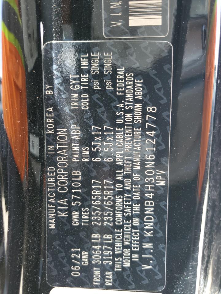 2022 Kia Carnival Lx VIN: KNDNB4H30N6124778 Lot: 61985445