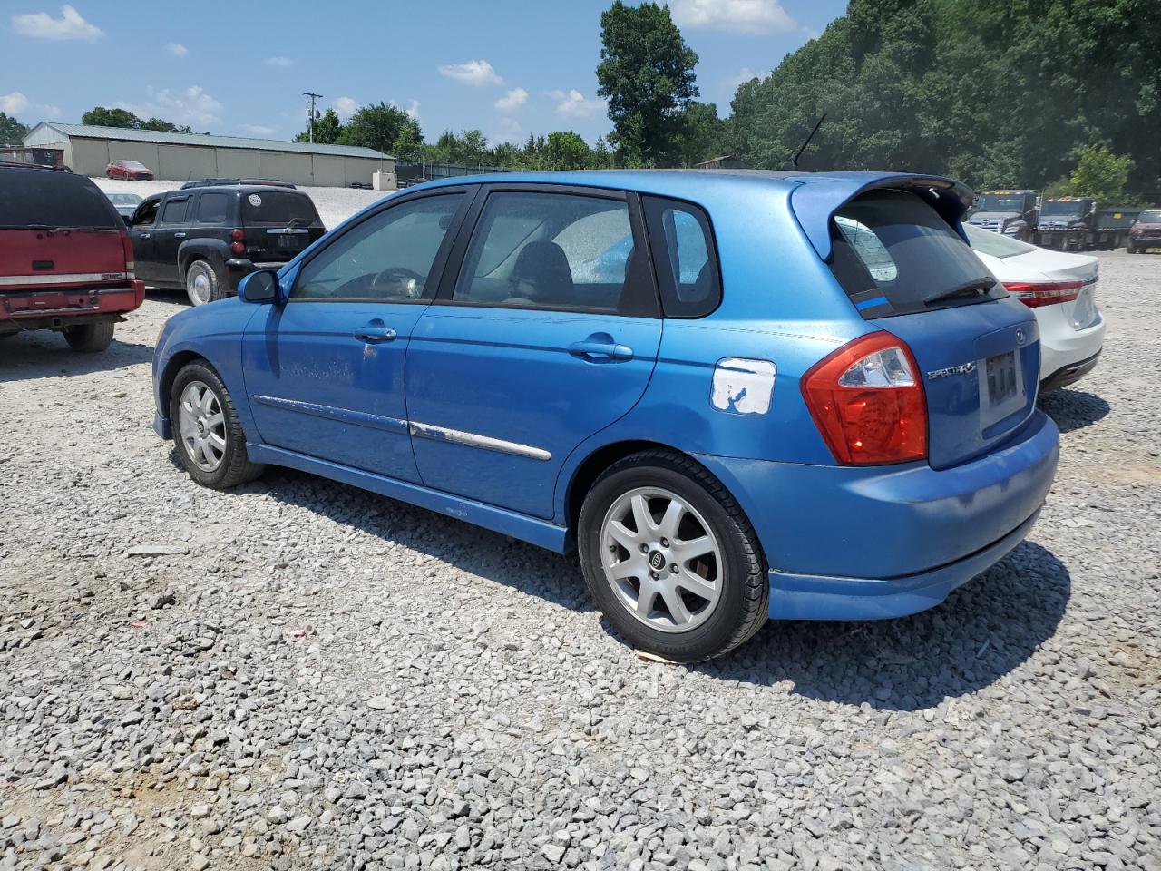 2005 Kia Spectra5 blue null gas KNAFE161455084249 photo #3