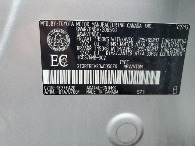 2013 TOYOTA RAV4 XLE  