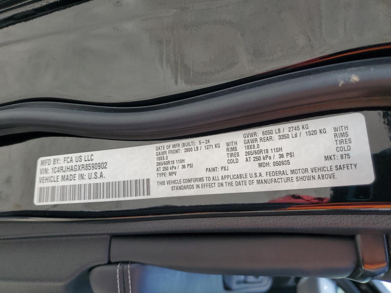 JEEP GRAND CHER 2024 VIN 1C4RJHAGXR8590902 фото 14