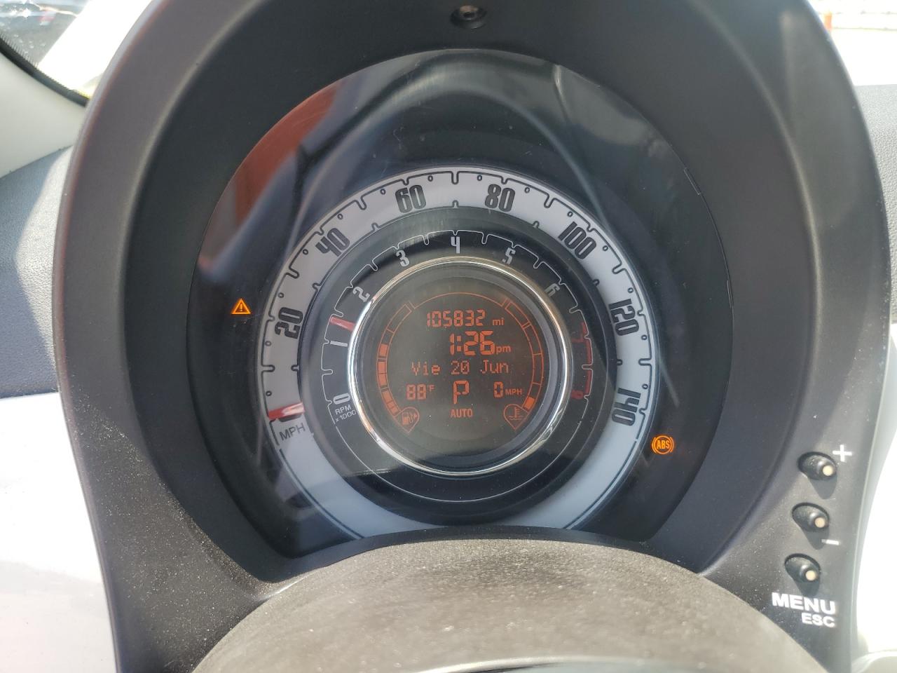 2012 Fiat 500 Lounge VIN: 3C3CFFER7CT109539 Lot: 61502415