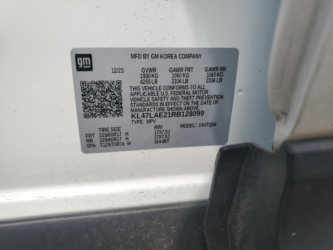 2024 Buick Envista Preferred VIN: KL47LAE28RB024077 Lot: 62857835