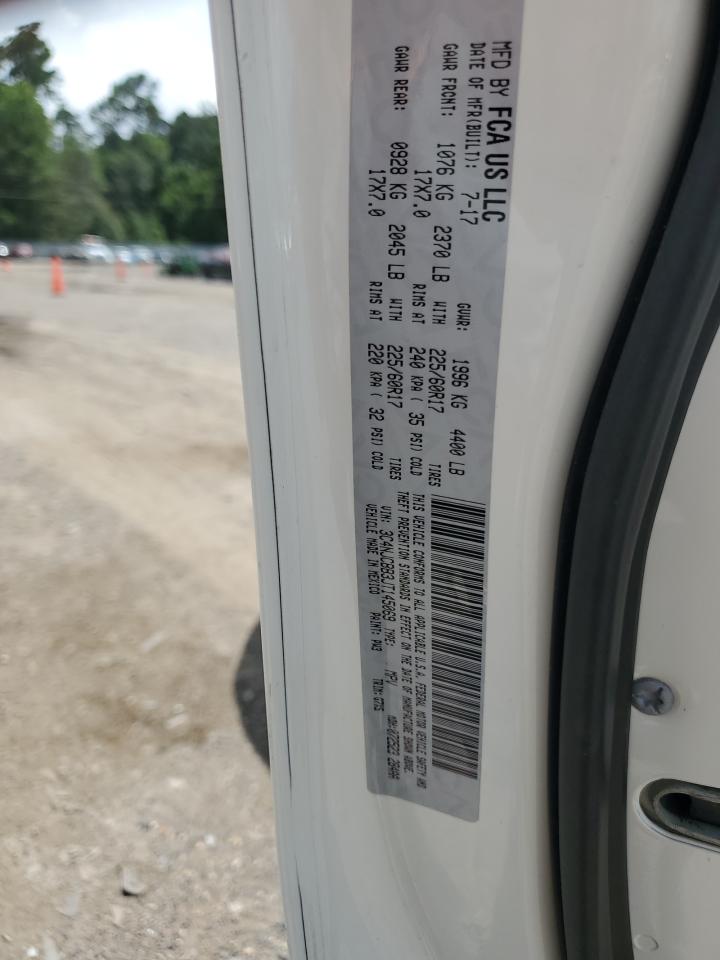 2018 Jeep Compass Latitude VIN: 3C4NJCBB3JT145069 Lot: 61859665