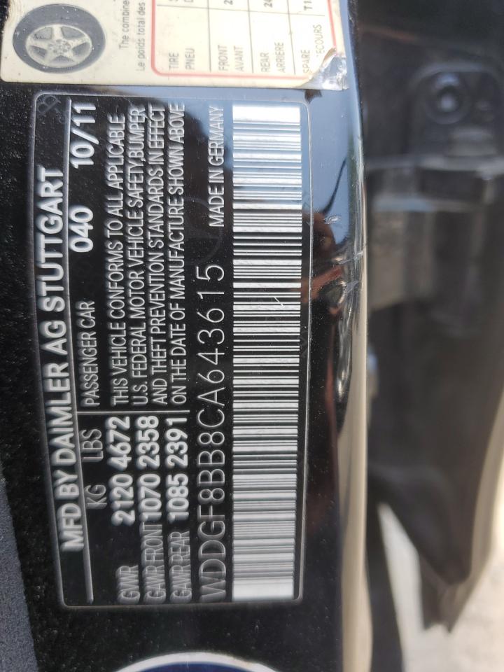 2012 Mercedes-Benz C 300 4Matic VIN: WDDGF8BB8CA643615 Lot: 62353045