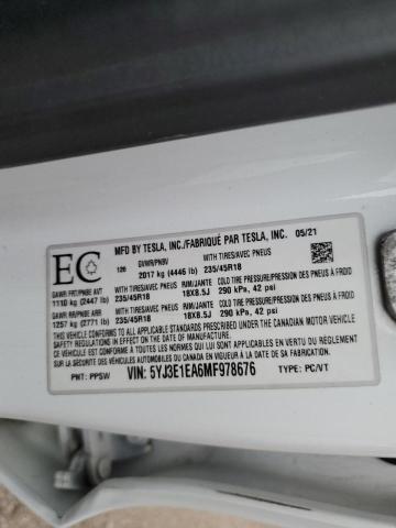 2021 TESLA MODEL 3   