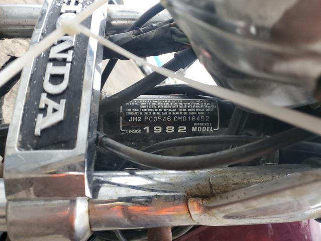 1982 HONDA CB450 SC  