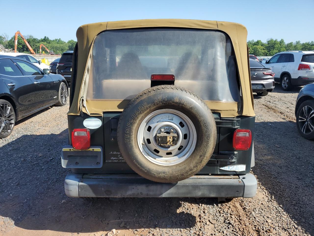 1997 Jeep Wrangler / Tj Se VIN: 1J4FY29PXVP471600 Lot: 61896855