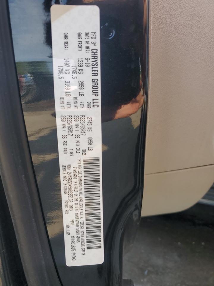 2010 Volkswagen Routan Sel VIN: 2V4RW5DX5AR325153 Lot: 60032735