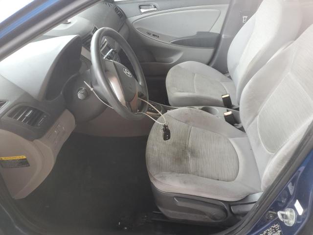 Sedans HYUNDAI ACCENT 2016 Blue