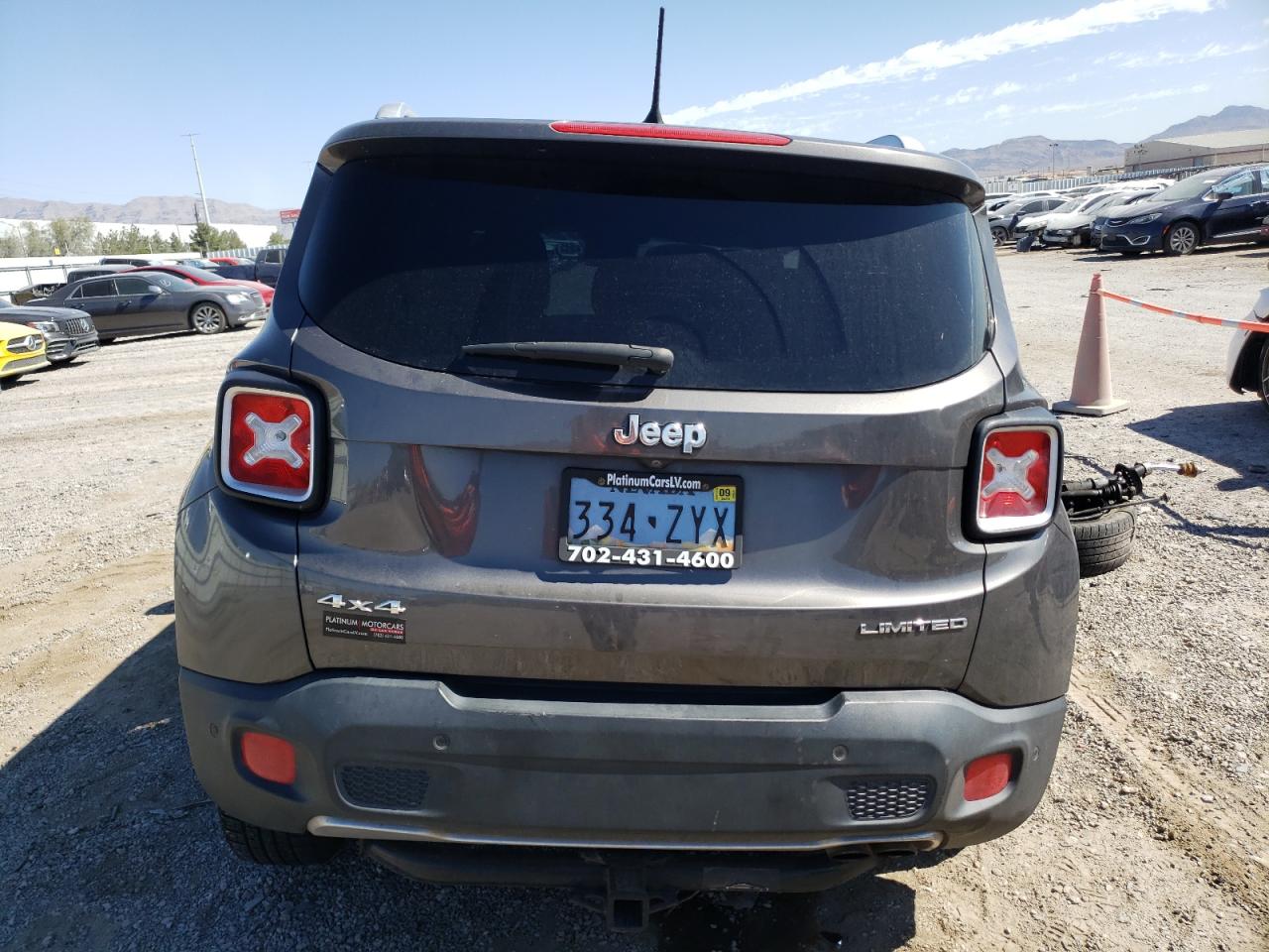 2017 Jeep Renegade Limited VIN: ZACCJBDB9HPG63722 Lot: 63251455